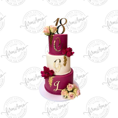 CAKE TOPPER LETTERE PERSONALIZZATE