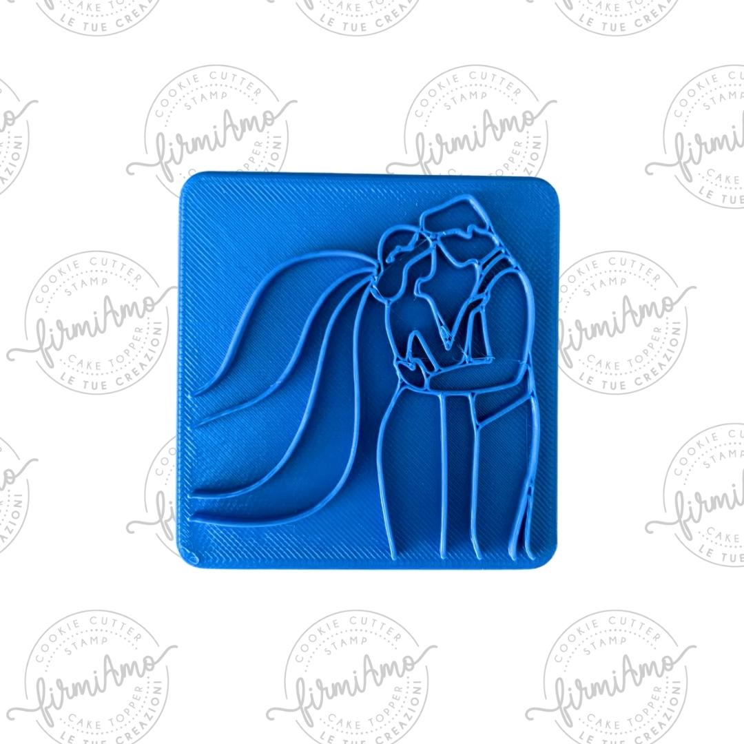 Brautpaar Schleier Stempel