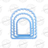 Double arc ourlé set 3 pièces