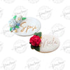 Ovale avec fleurs