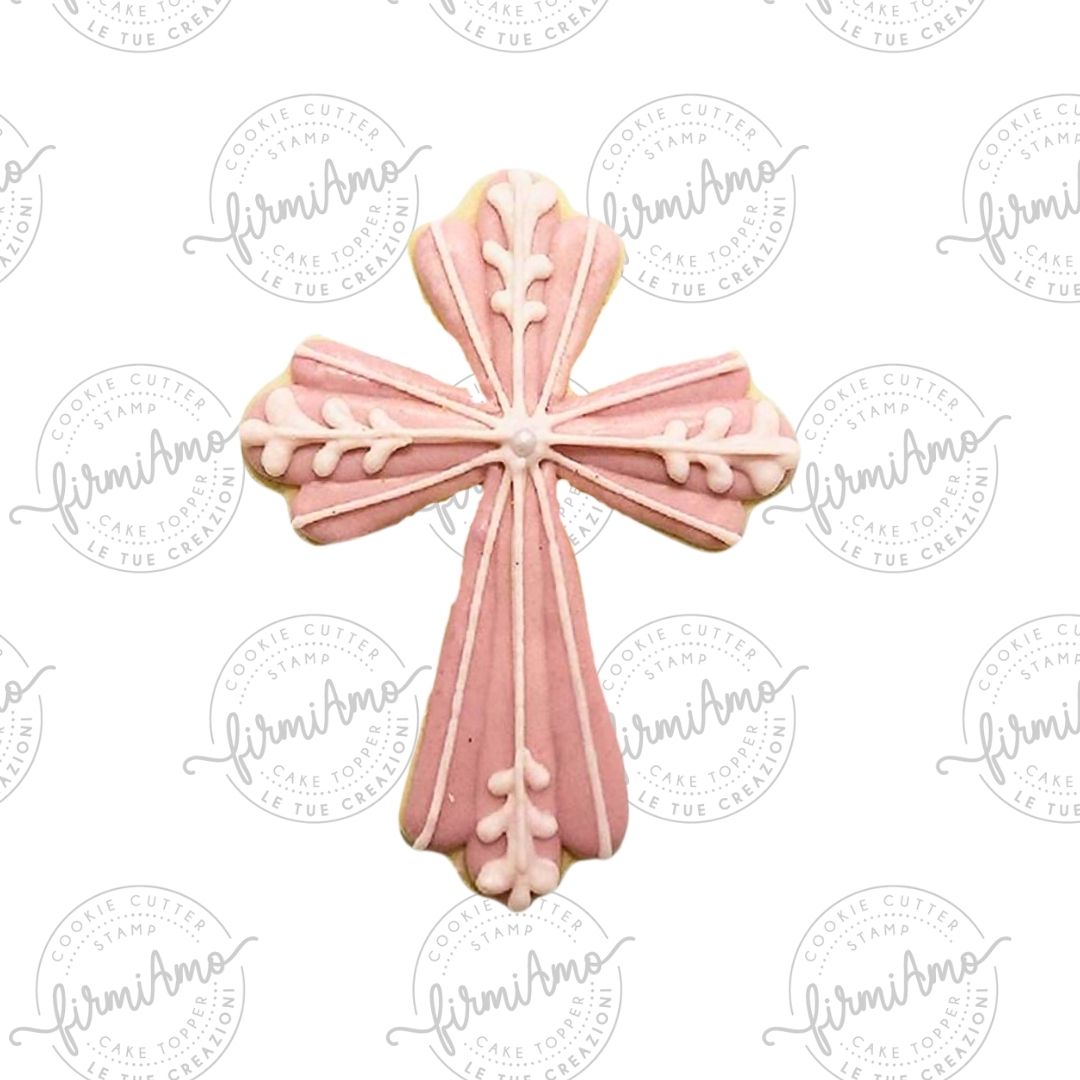 Croce fiorita per ghiaccia