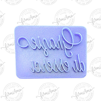 Grazie di esserci timbro