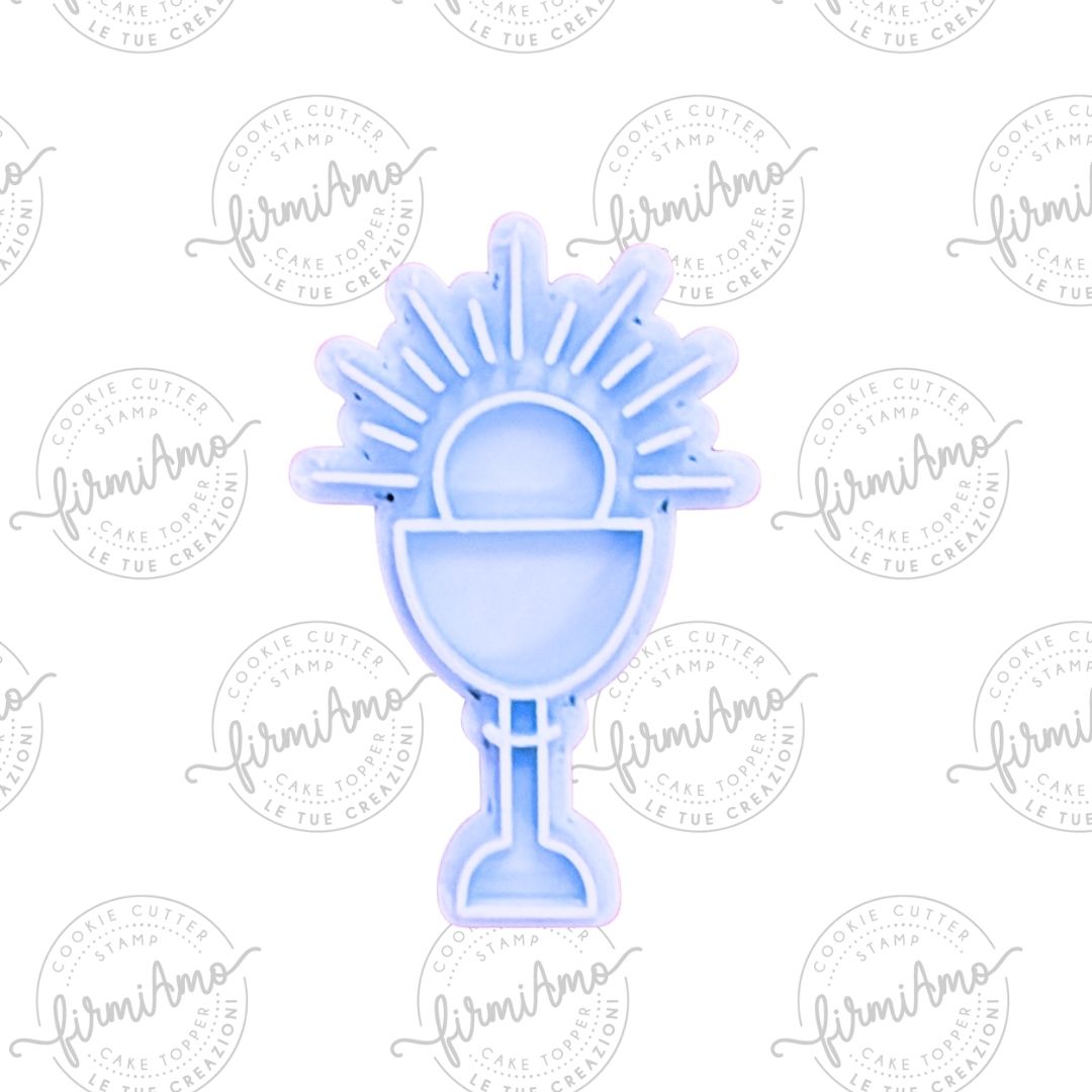 Stempel Kelch mit Hostie