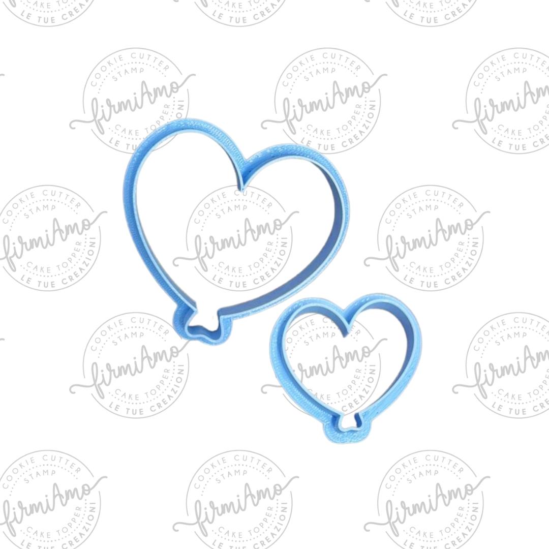 Ballon en forme de cœur double
