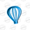Gestreifter Heißluftballon