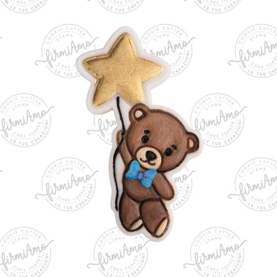 Orso con palloncino stella