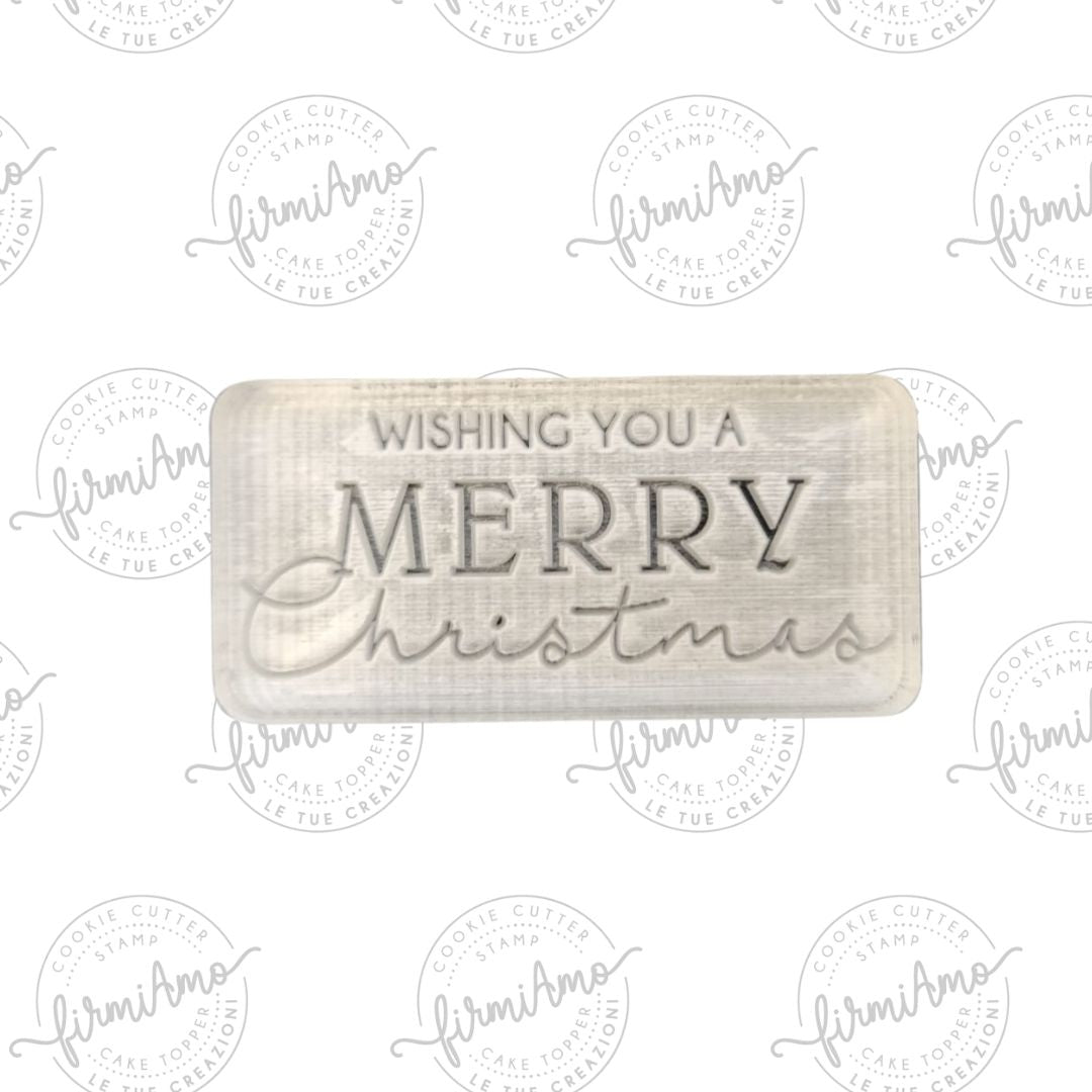 Wishing you a merry Christmas mini in plexiglass