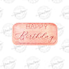 Happy Birthday Mini-Kursivschrift aus Plexiglas