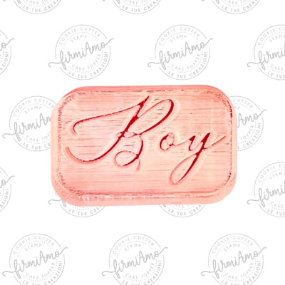 Boy corsivo mini in plexiglass