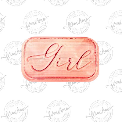 Girl corsivo mini in plexiglass