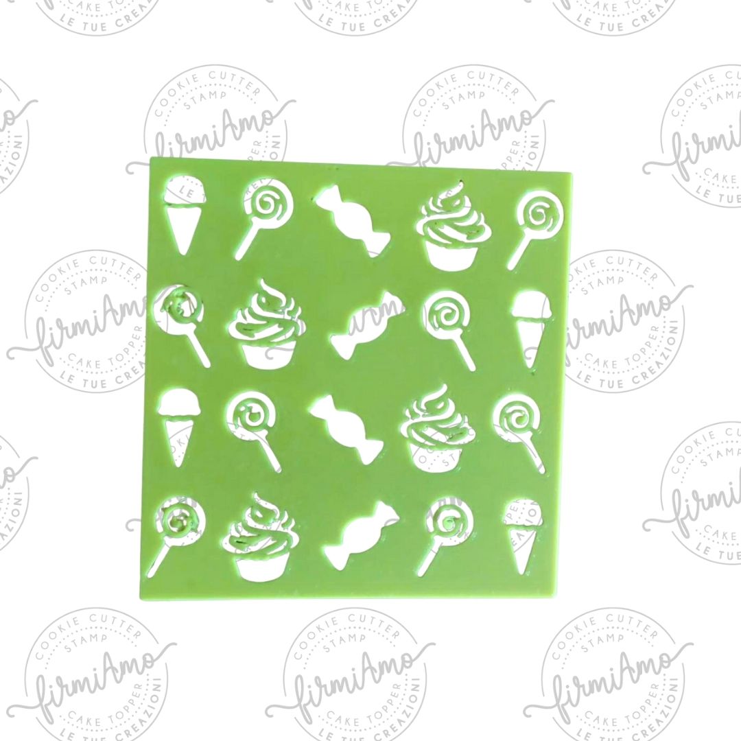 Texture Cup Cake Lollipop