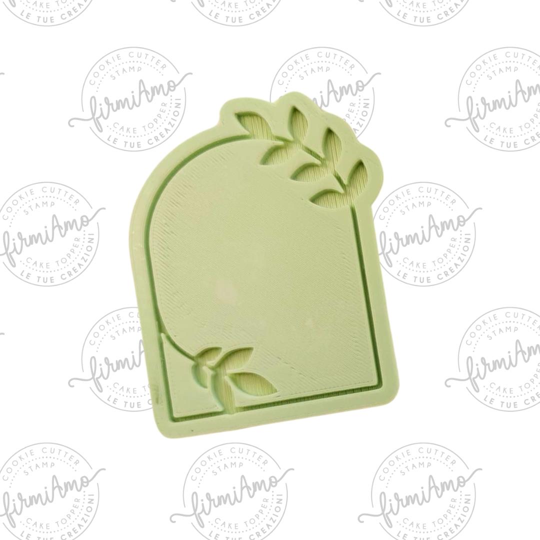 Olive leaf frame reversed