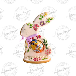 KIT CONIGLIO PORTA UOVO LATERALE E FRONTALE