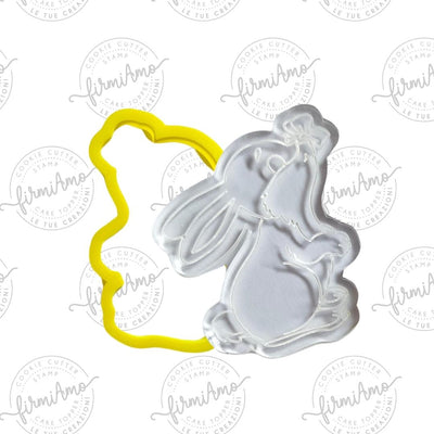 Coniglio con farfalla riversa