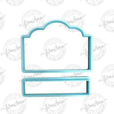 FRAME RETTANGOLO SPANCIATO CON TARGHETTA