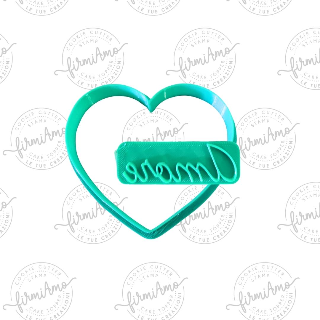 Herz mit Stempel Liebe