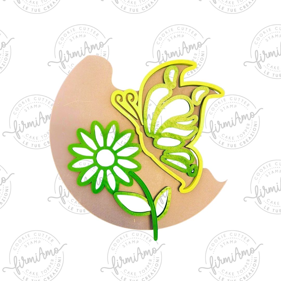 SCHMETTERLING BLUME SCHABLONE