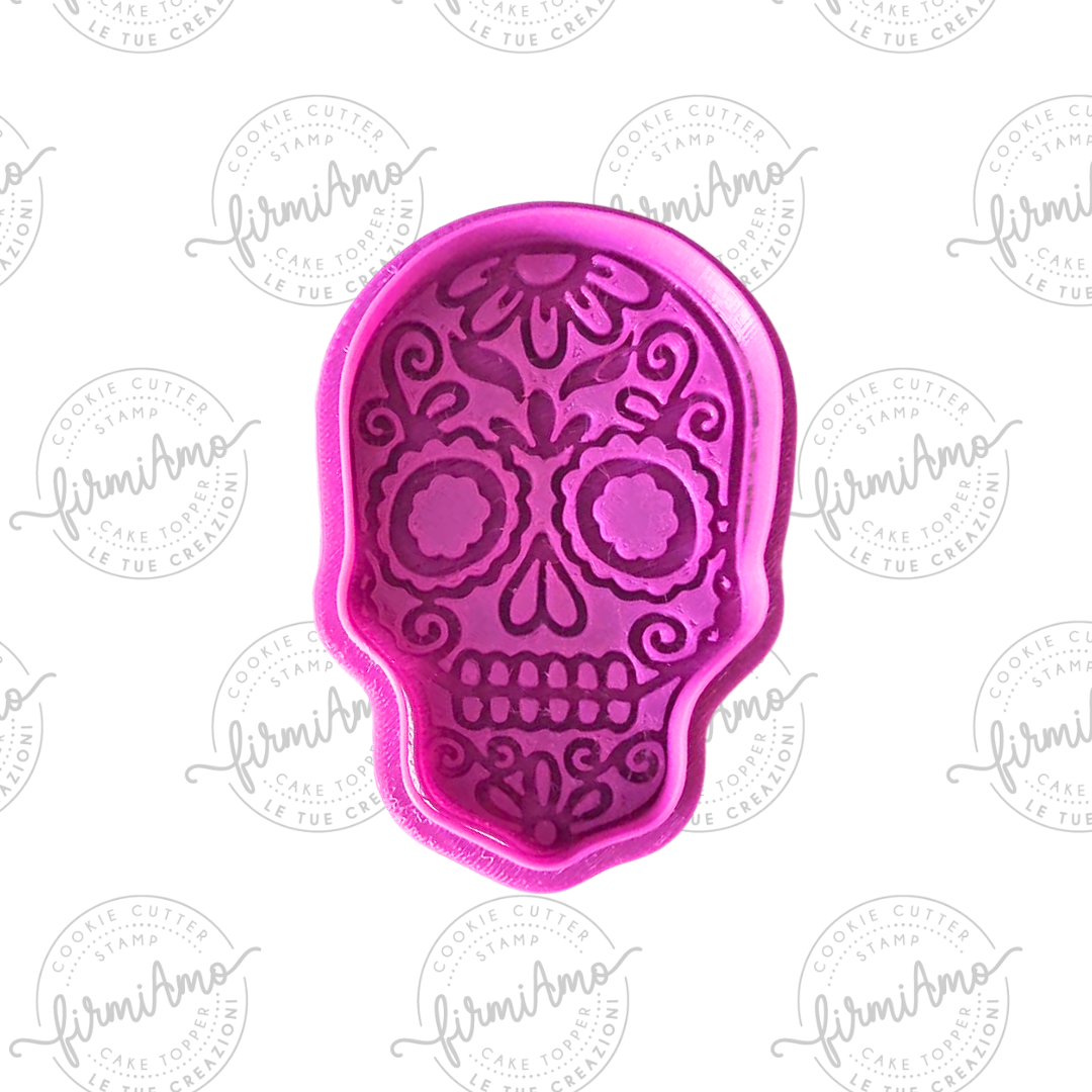Umgedrehter mexikanischer Totenkopf