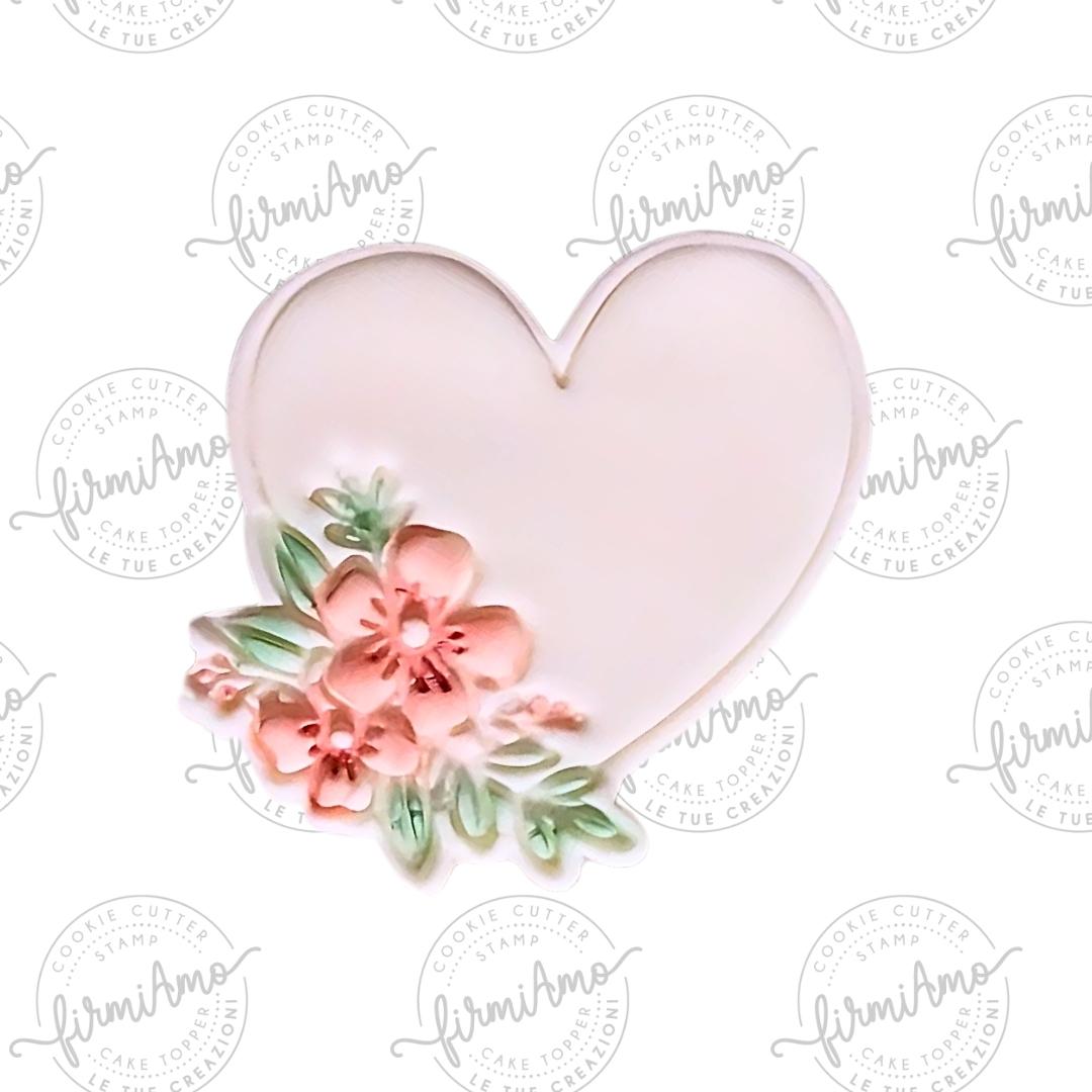 Cœur avec fleurs