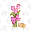 BOUQUET DE TULIPES 13 OU 17 CM