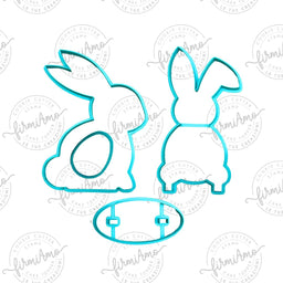 KIT CONIGLIO PORTA UOVO LATERALE E FRONTALE